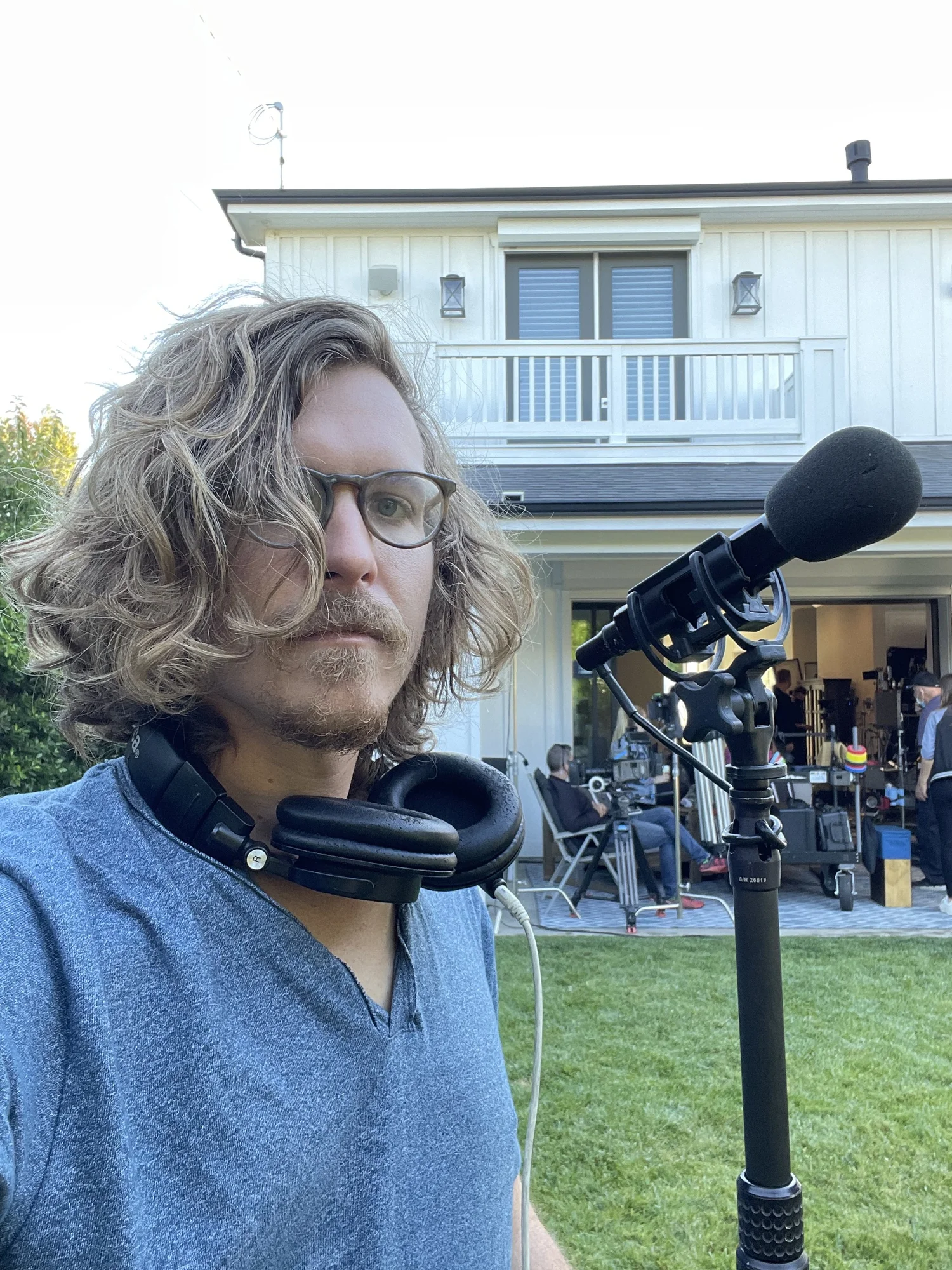 Behind-the-scenes on-set sound recording in Los Angeles