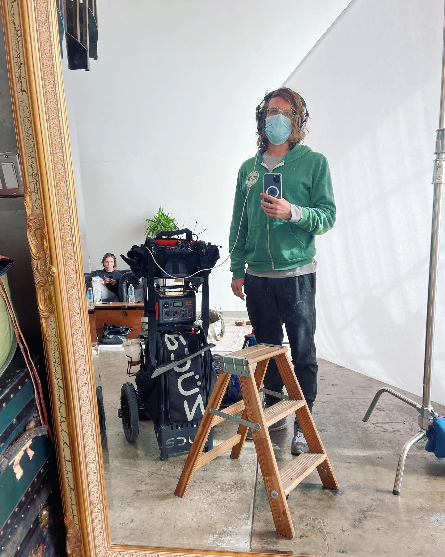 Behind-the-scenes on-set sound recording in Los Angeles
